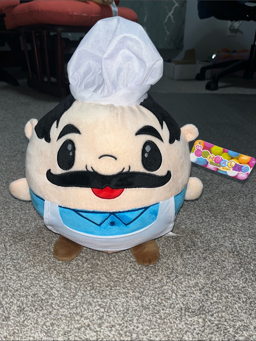 Chuck E Cheese Official Limited Edition Fun Pasqually Gumball Cutie Beans Plush